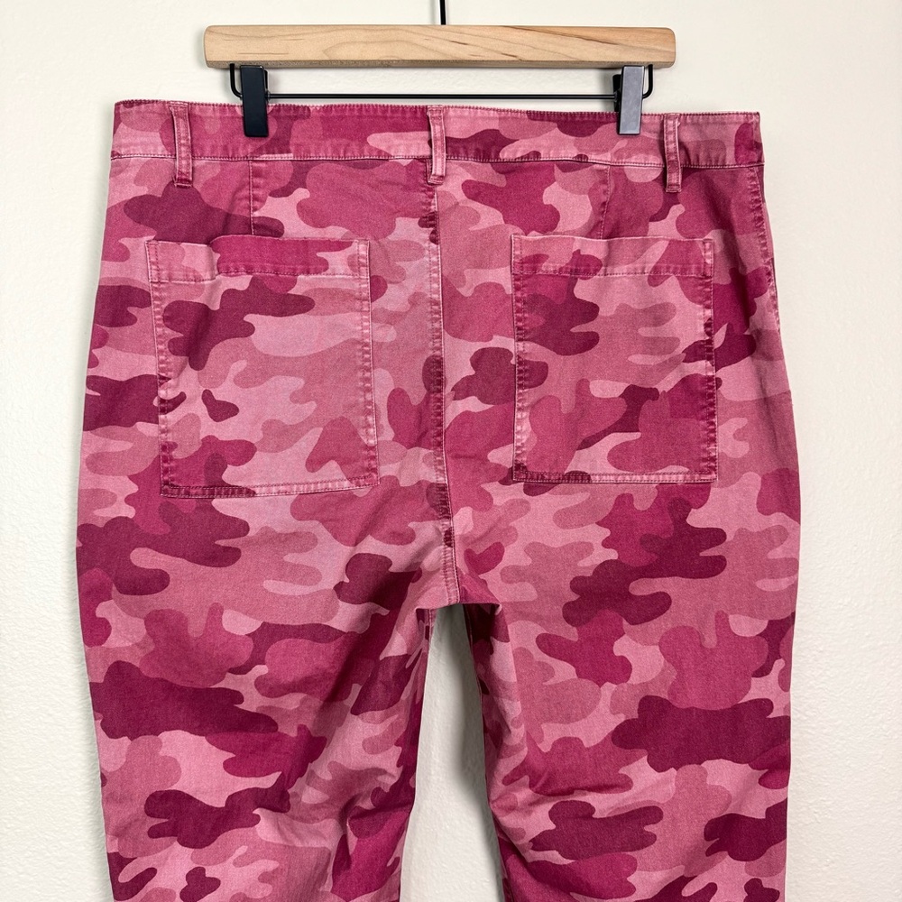 Sundance Ariel Rose Pink Camo Pants Size 16 - Picture 6 of 8